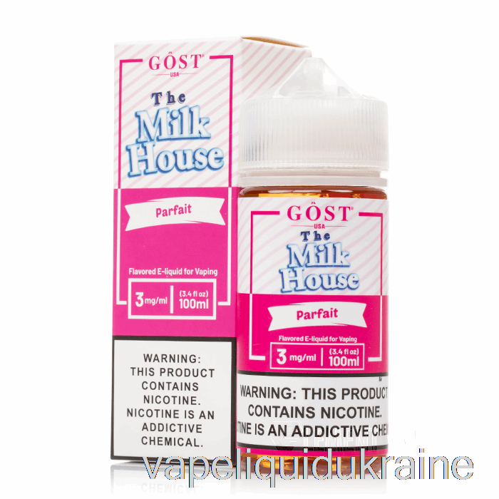 Vape Liquid Ukraine Parfait - The Milk House - GOST Vapor - 100mL 0mg